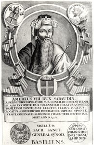 Retrato do Amedee VIII The Pacific (1383-1451) de French School